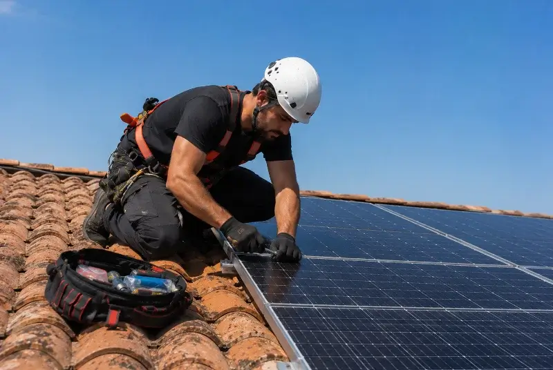 Maintenance et monitoring de panneaux solaires à Chérigné